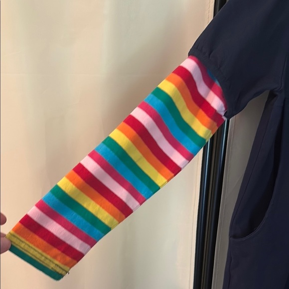 Navy Blue Long Sleeve Casual Dress - Picture 5 of 5